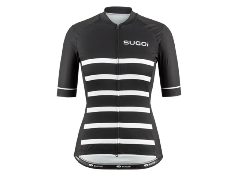 bicycle sidewall cut-Sugoi Essence Print Short Sleeve Jersey - Womens - Nautical Black