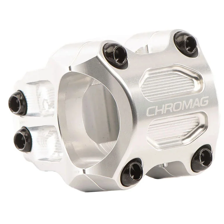 bicycle gear wear-Chromag RIZA Stem (31.8) 0d x 45mm - Silver