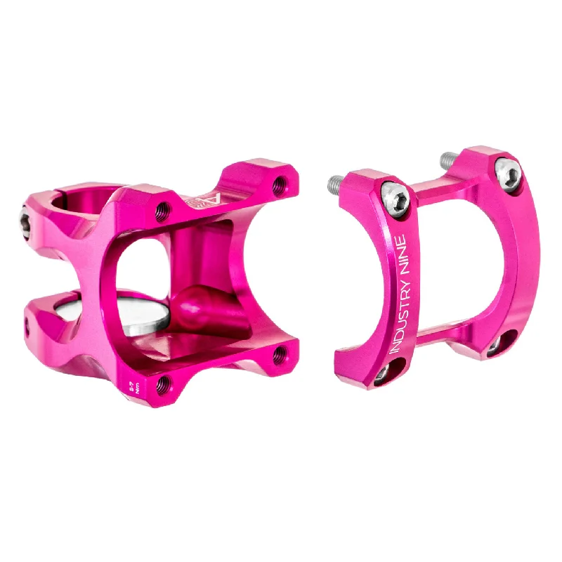 bicycle insurance frame-Industry Nine A318 Stem (31.8) 30mm Pink