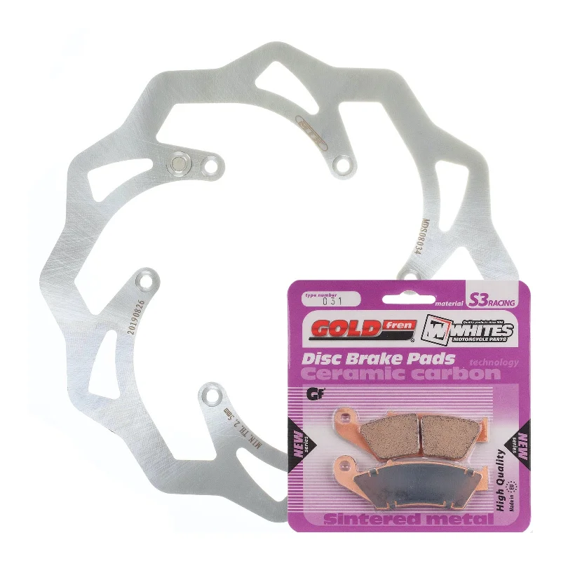 bicycle tension adjustment-BRAKE DISC & PAD FRONT KIT - KTM 350 EXC-F 11-19 - WAVE