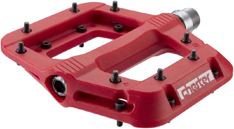 bicycle parts frame-Race Face Chester (2023) Composite Pedals Red