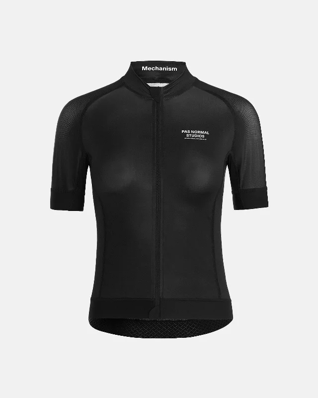 bicycle road frame-Women's Mechanism Jersey - Black