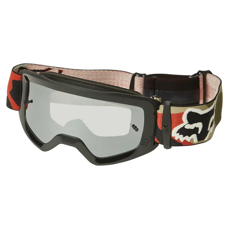 bicycle lever shield-Fox Racing Main BNKR Goggle - Spark - Youth - Green Camo