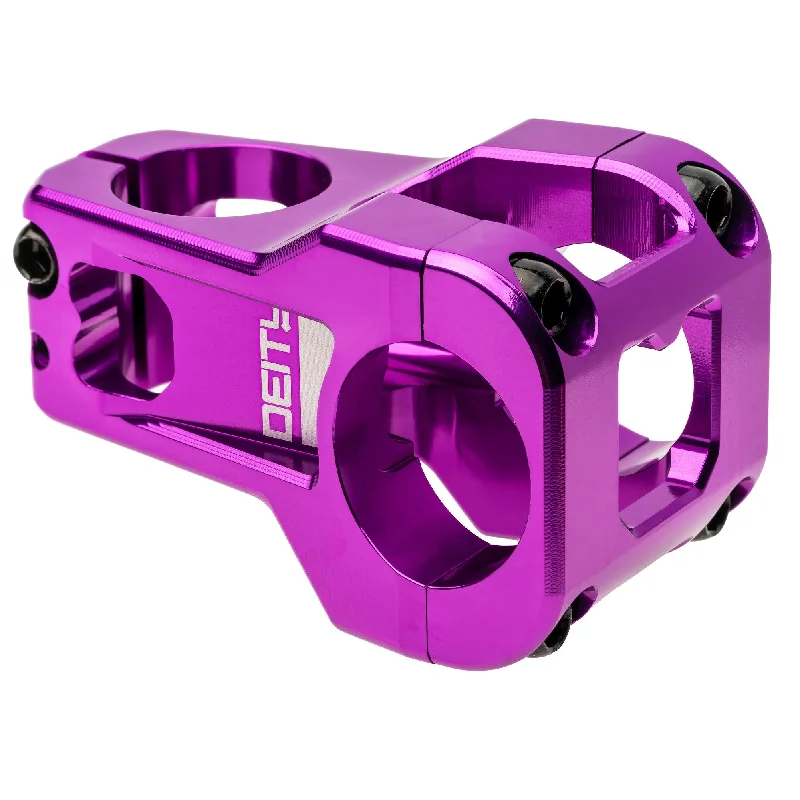 bicycle knee brace-Deity Cavity 50mm (31.8) Stem Purple