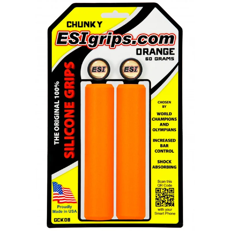 bicycle lightweight tires-Manopole Esigrips Chunky - Arancio