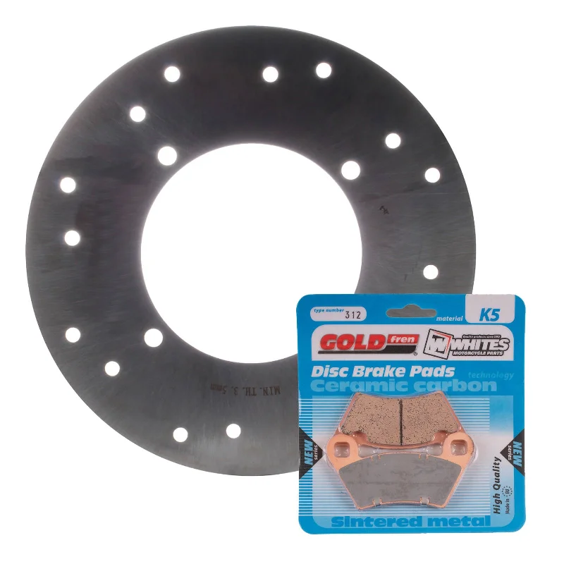 bicycle sidewall repair-BRAKE DISC & PAD REAR KIT - POL ACE 570 HD EPS 18-20