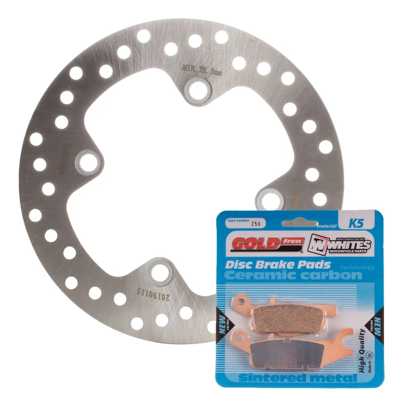 bicycle cleaner shield-BRAKE DISC & PAD REAR KIT - YAM YFM700FA 07-13