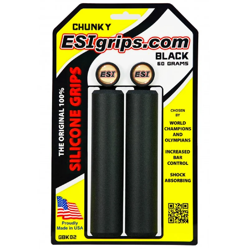 bicycle lane tires-Manopole Esigrips Chunky - Nero