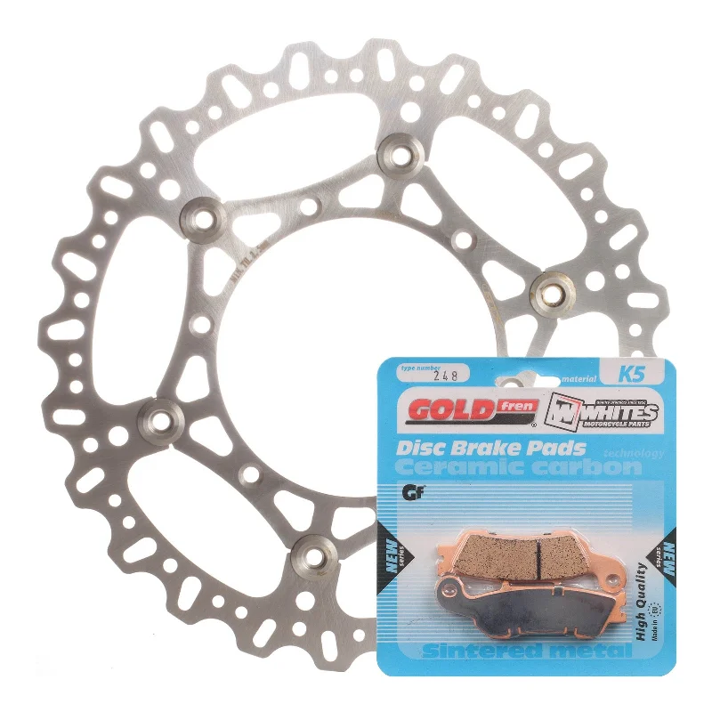 bicycle rust remover-BRAKE DISC & PAD FRONT KIT - YAM YZ250F 16-20 - WAVE