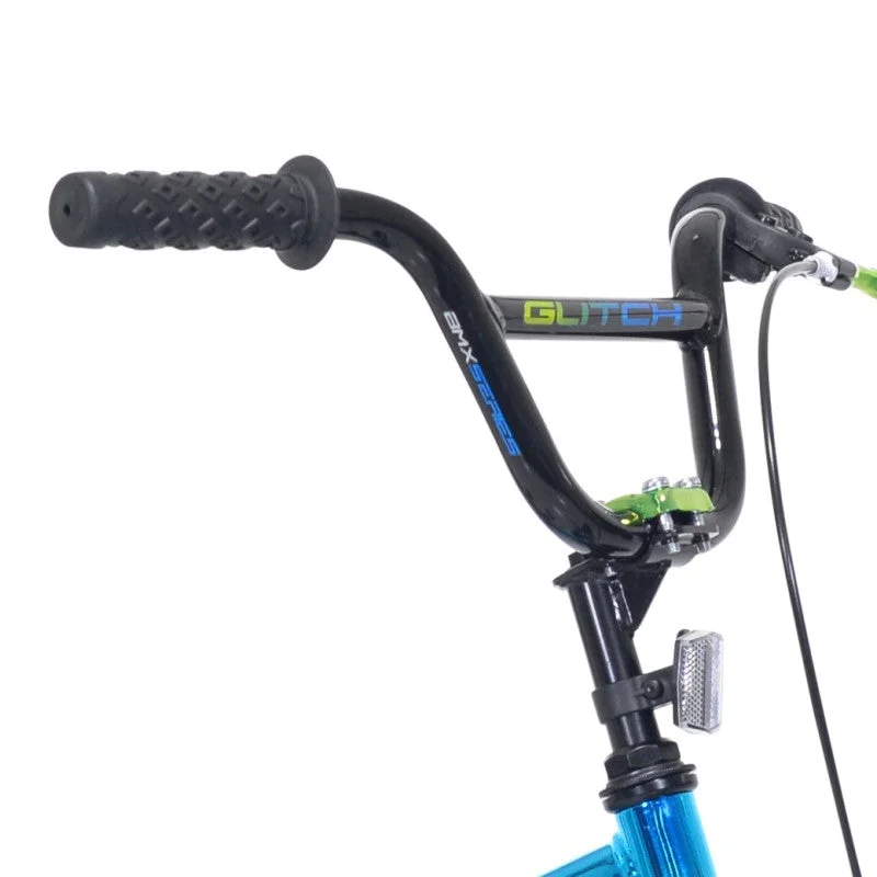 bicycle handlebar flex-18" Kent Glitch Blue Green, Replacement Grips (Set)