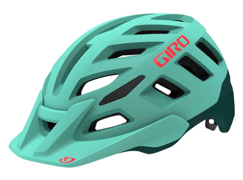 bicycle wrist tires-Giro Radix MIPS MTB Helmet - Womens - Matt Cool Breeze-True Spruce - 2020