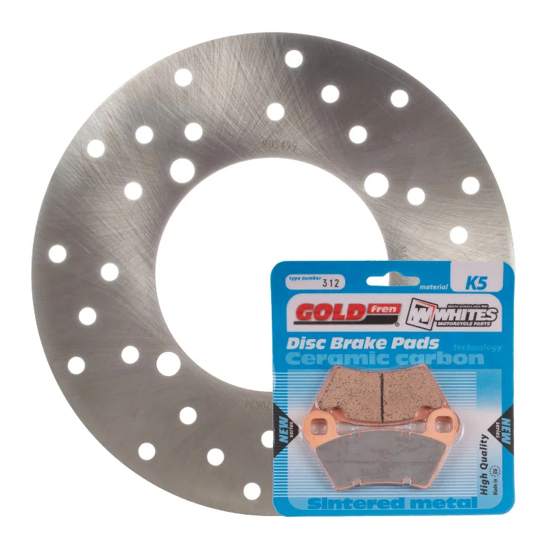 bicycle brake fix-BRAKE DISC & PAD REAR KIT - POL RANGER 570 MID SIZE 14-21