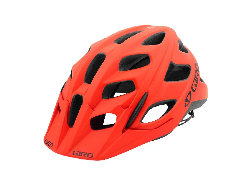 bicycle seatpost shield-Giro Hex MTB Helmet - Matt Vermillion Flame