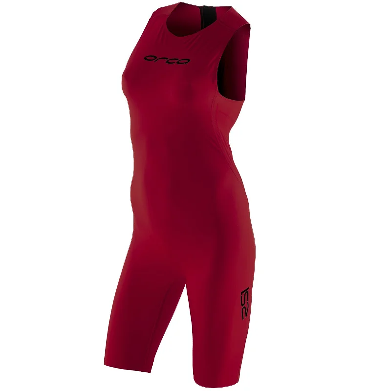 bicycle theft tires-Body donna Orca RS1 Swimskin - Rosso