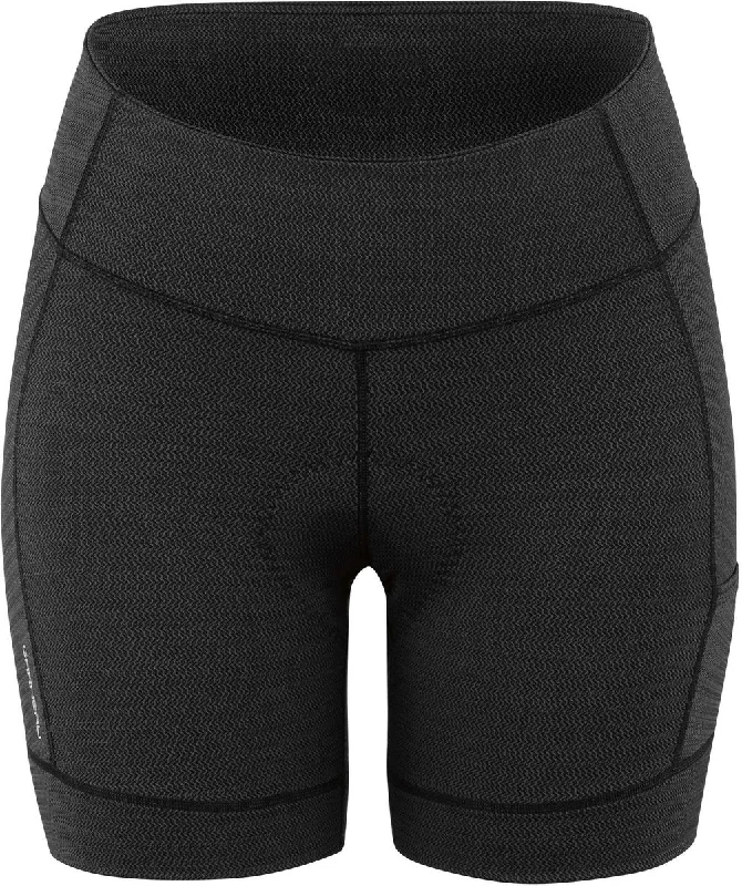 bicycle chain gauge-Louis Garneau Fit Sensor Texture 5.5 Cycling Short - Womens - Black - 2022