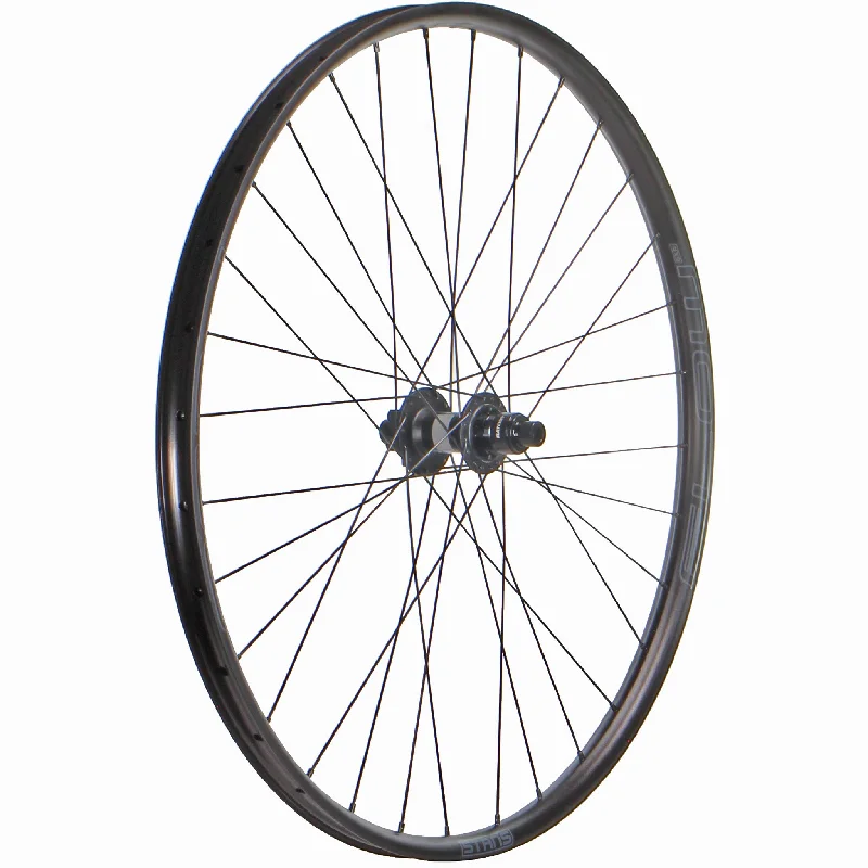 bicycle health tires-Wheel Factory Stans Flow EX3 27.5" DT 370 LN Rear Wheel 12x142 XD