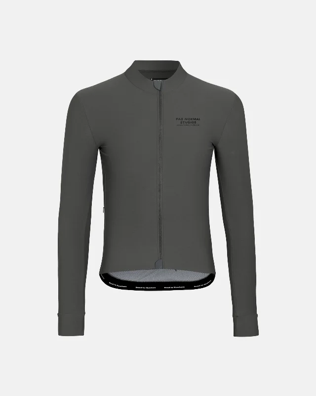 bicycle vintage tires-Mechanism Long Sleeve Jersey - Dark Grey