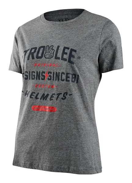 bicycle rotor tires-Troy Lee Designs Roll Out Short Sleeve Tee - Womens - Deep Heather