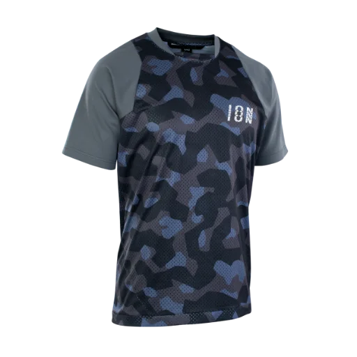 bicycle health tracker-ION Scrub Short Sleeve MTB Jersey - Gray - 2022