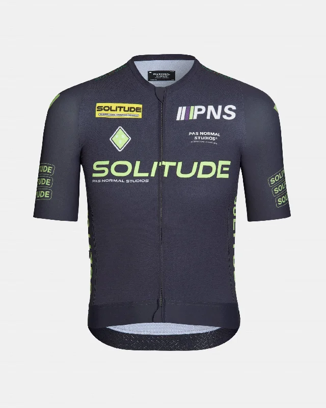 bicycle race frame-Solitude Logo Jersey - Dark Grey