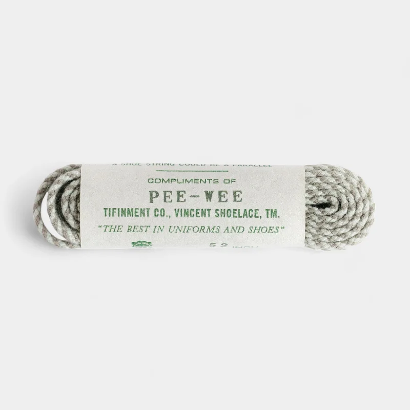 bicycle lever tires-Pee-Wee Shoelaces, Gray