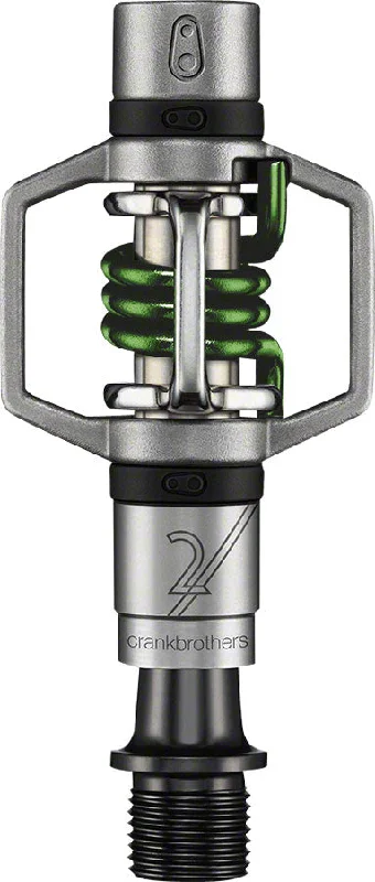 bicycle paint tires-Crankbrothers Egg Beater 2 Pedals - Dual Sided Clipless 9/16" Green