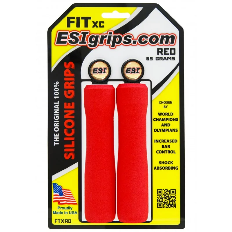 bicycle tool tires-Manopole Esigrips Fit XC - Rosso