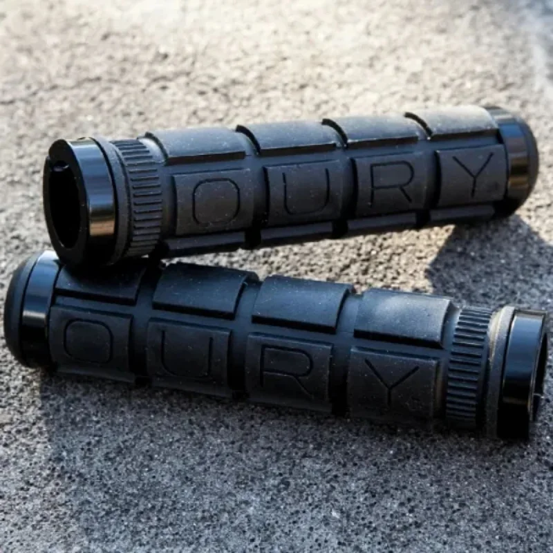 bicycle touring tires-OURY GRIP Dual Clamp Lock-on Grip