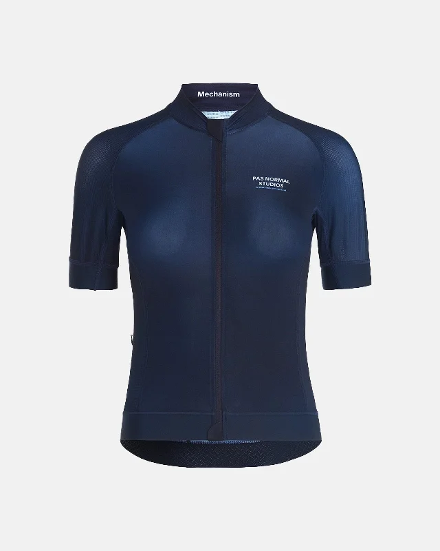 bicycle touring frame-Women's Mechanism Jersey - Navy