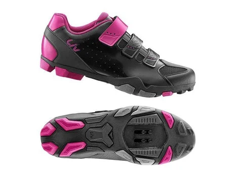 bicycle endurance bike-Giant Liv Fera Off-Road Shoe Nylon Sole BLACK / FUSCHIA 40