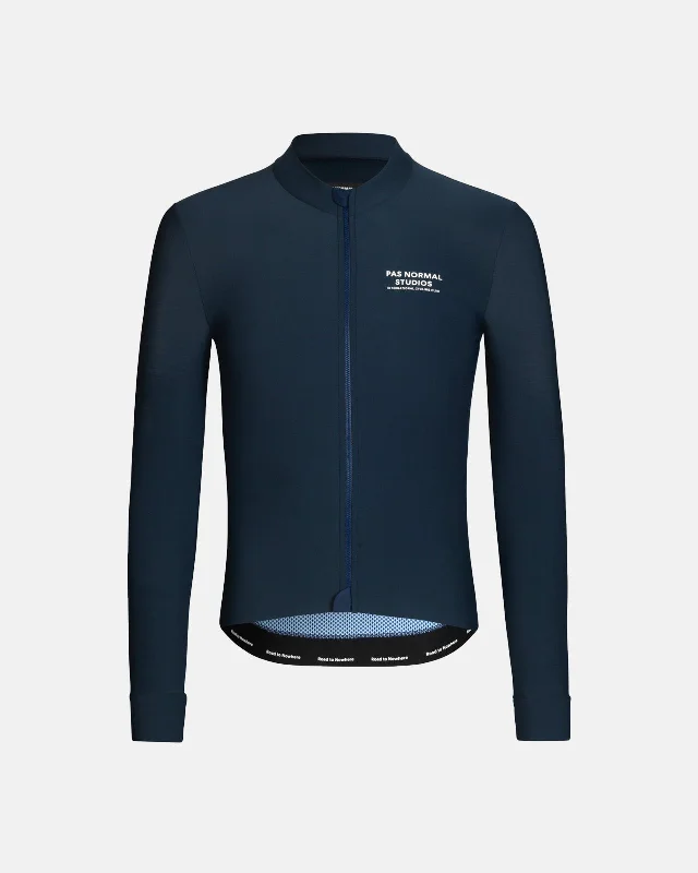 bicycle sunglasses tires-Mechanism Long Sleeve Jersey - Navy