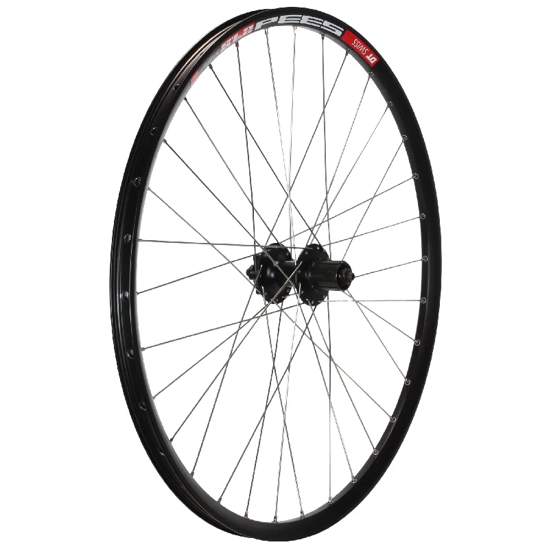 bicycle traffic tires-Wheel Factory DT 533D 27.5" Deore M475 Rear Wheel 10x135 QR