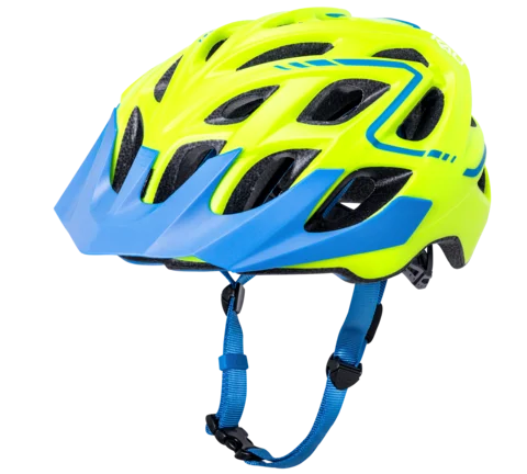 bicycle gear lube-Kali Chakra Plus Reflex MTB Helmet - Matt Fluro Yellow-Blue