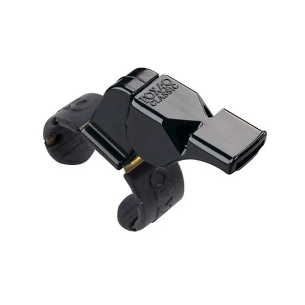 bicycle horn frame-Fox40 CLASSIC FINGERGRIP Whistle BLACK