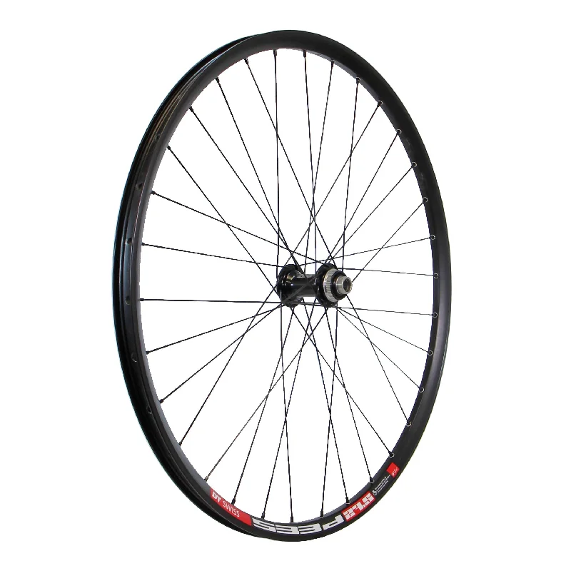 bicycle safety frame-Wheel Factory DT 533D 27.5" XT Front Wheel 15x100 TA CL disc