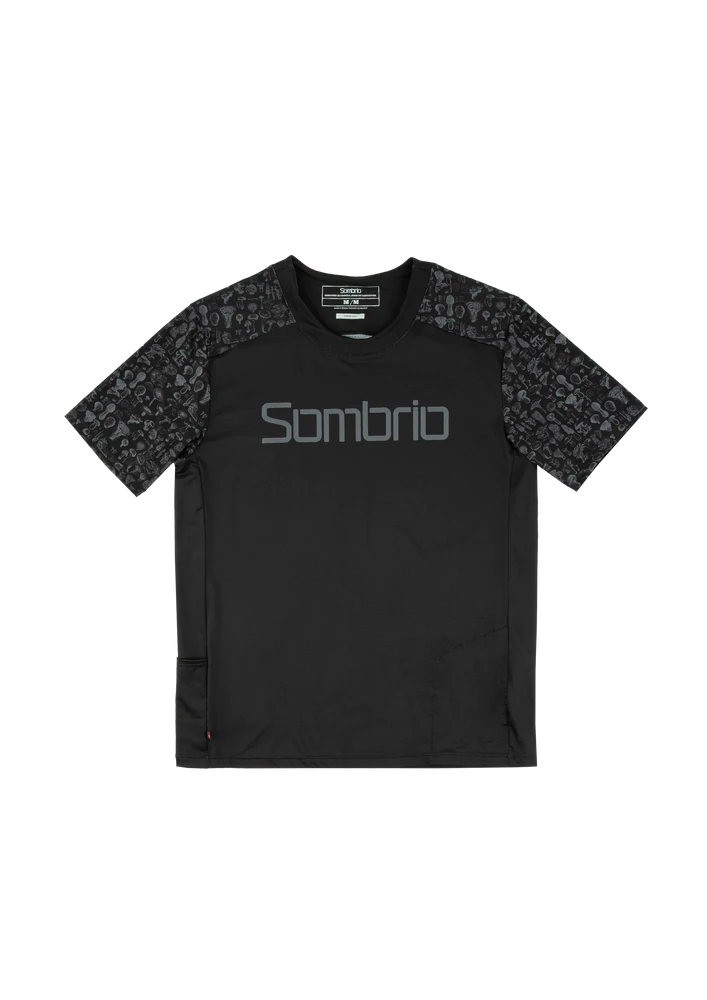 bicycle downhill tires-Sombrio Spur 2 Short Sleeve MTB Jersey - Mushroom Black