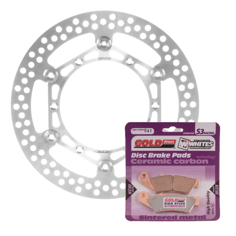 bicycle handlebar flex-BRAKE DISC & PAD FRONT KIT - YAM YZ250F 01-06