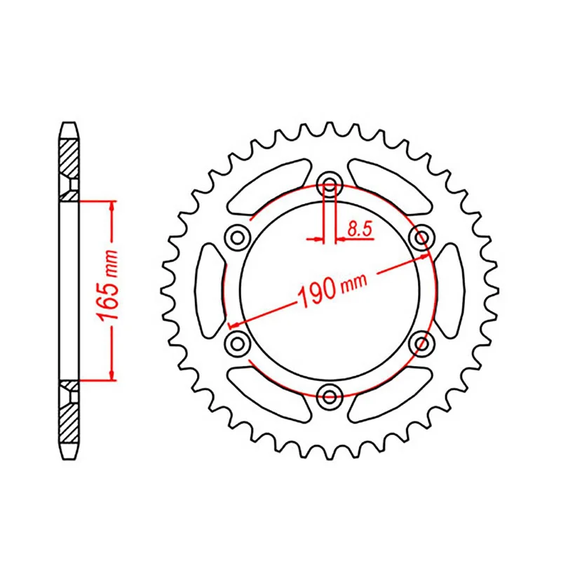 bicycle GPS tires-MTX 896 Steel Rear Sprocket #520 (48T) (11-KM2-48)