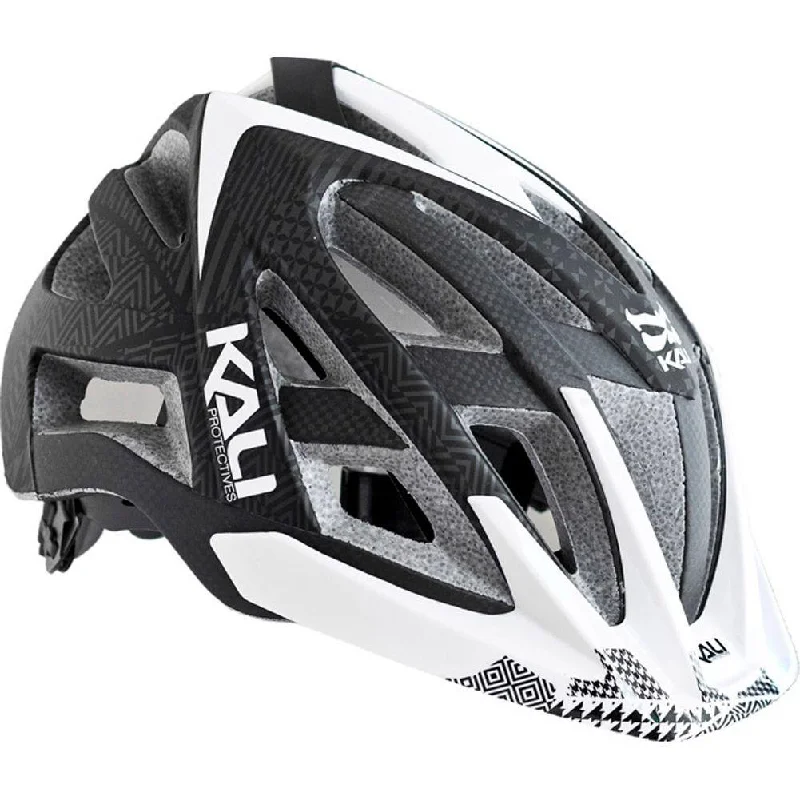 bicycle handlebar roll-Kali Avita MTB Helmet - Carb Pattern - Black-White