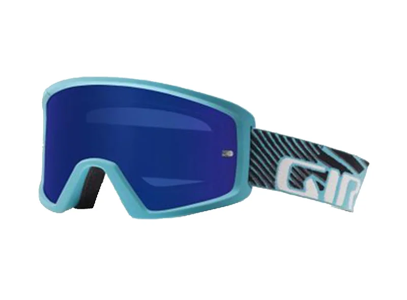 bicycle electric frame-Giro Blok MTB Goggle - Glacier Blue