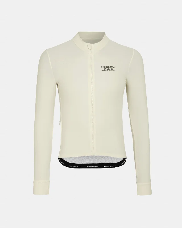 bicycle custom tires-Mechanism Long Sleeve Jersey - Off-White