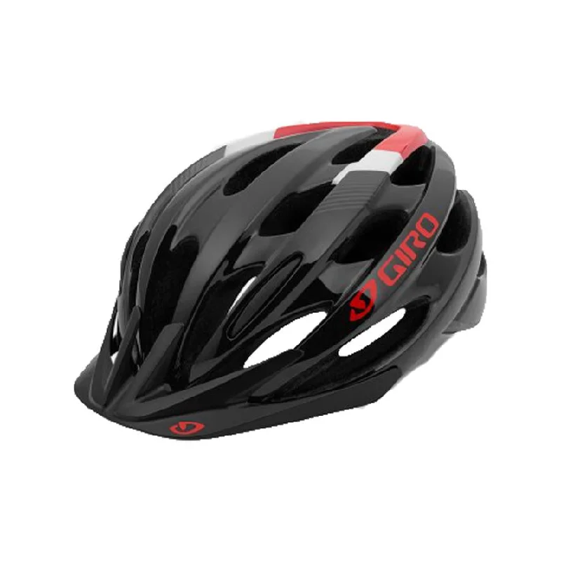 bicycle sharing tires-Giro Revel MTB Helmet - Black-Bright Red