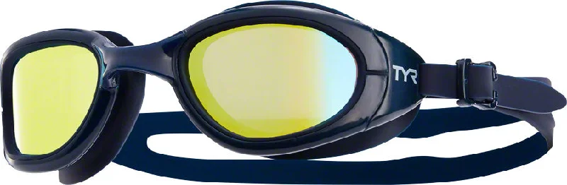 bicycle pad frame-TYR Special Ops 2.0 Polarized Goggle Navy/Navy/Gold