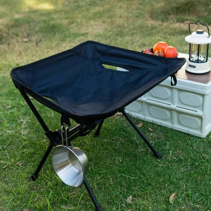 bicycle back support-Outdoor Camping Moon Chair Foldable Stool Portable Ultra Light Aluminum Alloy Fishing Stool Travel Barbecue Leisure Stool