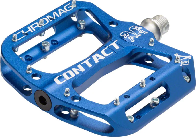 bicycle GPS frame-Chromag Contact Pedals Dark Blue