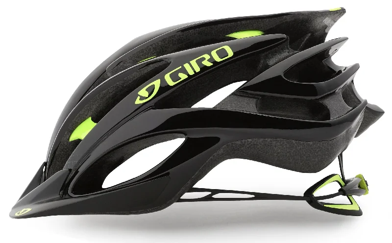 bicycle pedal bearing-Giro Fathom MTB Helmet - Black-Highlight Yellow