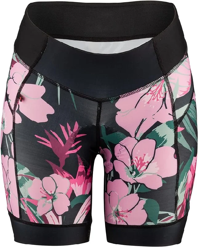 bicycle pedal guard-Louis Garneau Neo Power Art Motion 7 Cycling Short - Womens - Black Flower - 2022