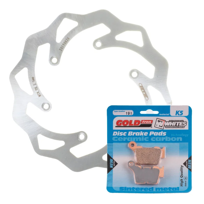 bicycle rust remover-BRAKE DISC & PAD REAR KIT - HUS FE350 14-17 - WAVE