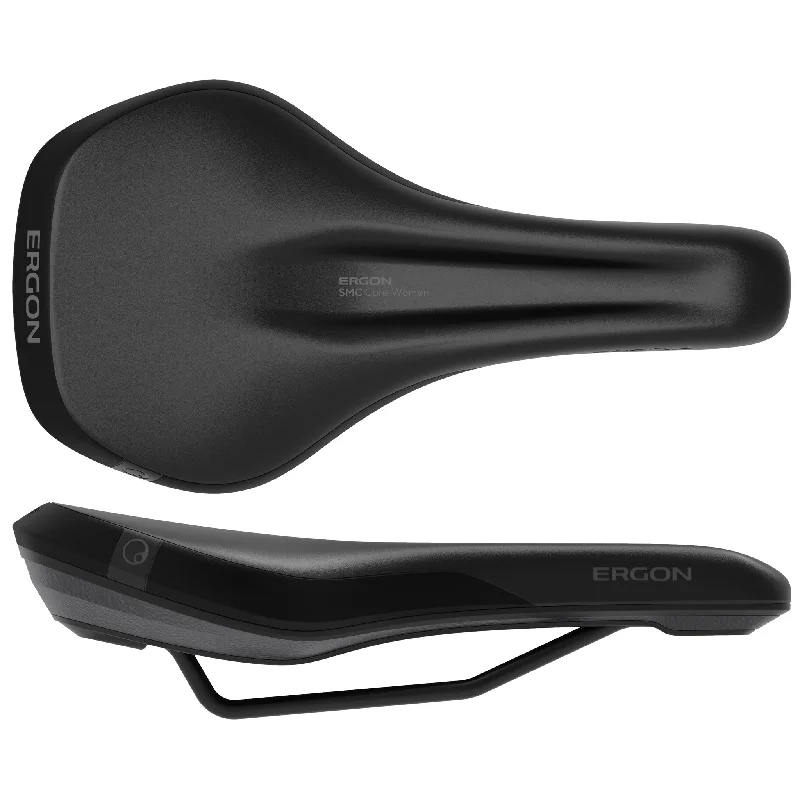 bicycle rental tires-Ergon SMC Core Womens Saddle - SM/MD Black/Gray