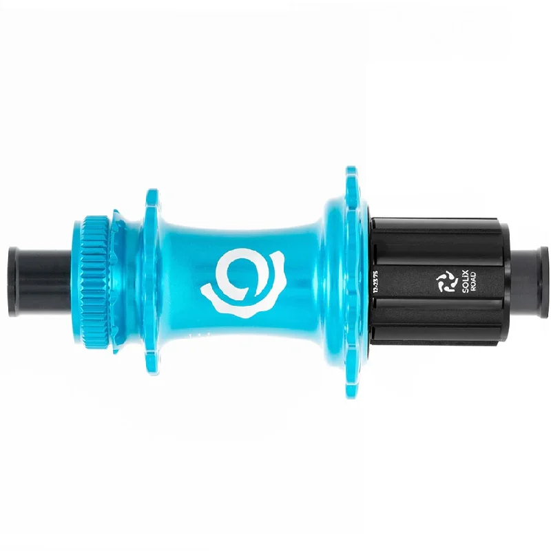 bicycle parking frame-Industry Nine Solix G Classic Rear HG11 Disc Hub Rear 28H 12mm TA 142mm Shimano HG 11 Turquoise